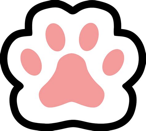 Cat Paw Logo Cat Paw Clipart Clip Art Library Paw Print Clip Art