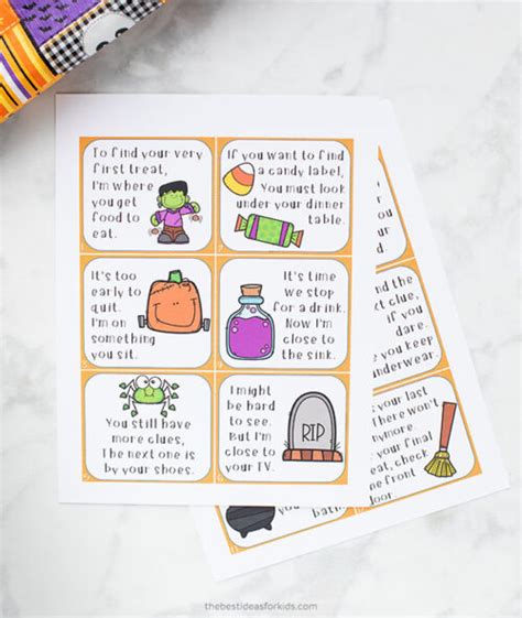 Halloween Scavenger Hunt With Free Printable The Best Ideas For Kids