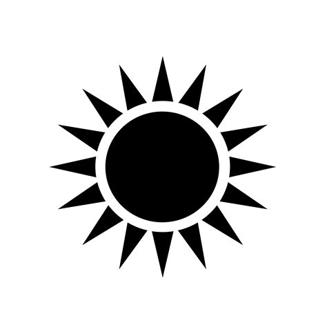 Sign Of Sun Icon 569087 Vector Art At Vecteezy