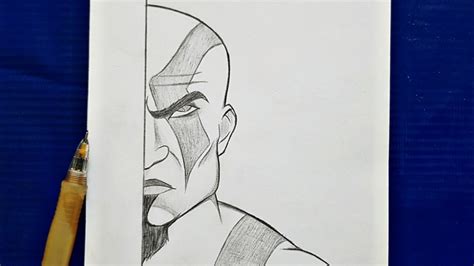 How To Draw Kratos God Of War Kratos Step By Step Easy Tutorial