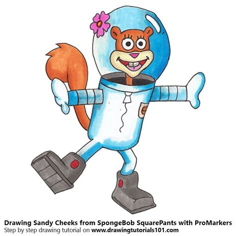 Sandy Cheeks From SpongeBob SquarePants With ProMarkers Spongebob