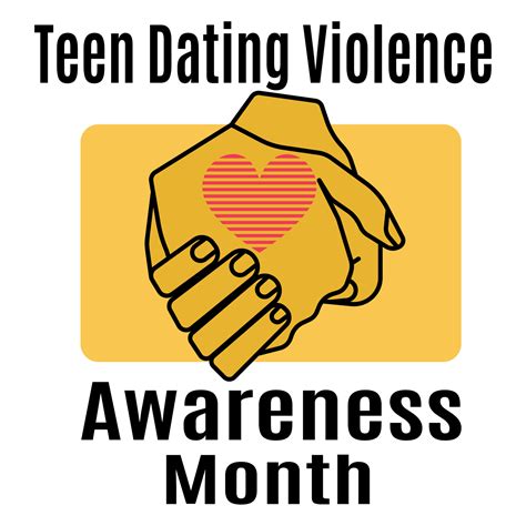 teen dating violence awareness month idea for poster banner flyer or postcard 13087927 vector