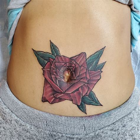 Details More Than Flower Tattoo Around Belly Button Super Hot