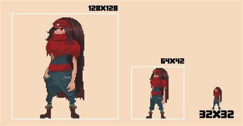 Pixel Art Character 64x64 Jaddsminkirppis