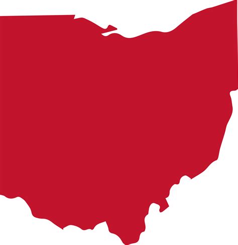 Ohio State Outline Election Map Of Ohio Clipart Large Size Png