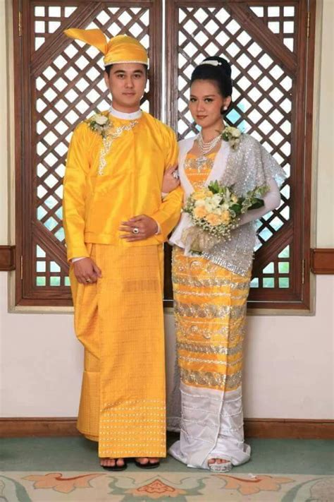 Myanmar Wedding Dress Burmese Clothing Traditional Dresses Costumes For Women