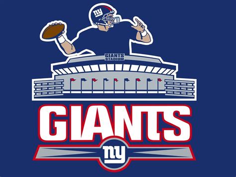 Downloaden Neueslogo Der New York Giants Im Stadion Wallpaper