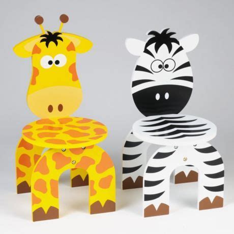 Sold and shipped by costway. Zebra & Giraffe Kid's Chairs, Set of 2 | Zebra kids, Toddler chair, Kids corner