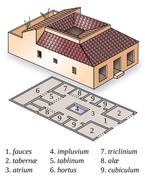These houses were derived from the greek house with its two courts. Romeinse villa - Wikipedia