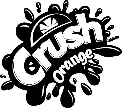 250 Crush Orange Drink Logo Soft Drink Svg Soda Label Svg Inspire