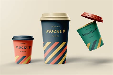 Take Away Paper Coffee Cup Mockups Behance