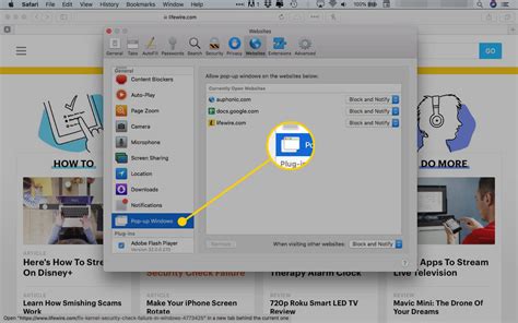 1) click on the wrench icon to the right of your address bar2) from the menu drop down list, click on settings3) on the new page that now displays, click on. How to Enable the Safari Pop-up Blocker