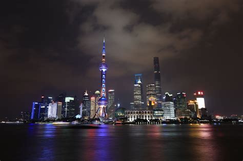 Shanghai Pudong Skyline The Bund China