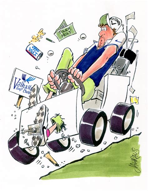 Golf Cart Driver Cartoon Funny T For Golf Cart Driver