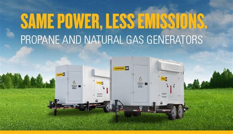 Natural Gas Propane Generators For Rental Finning Cat