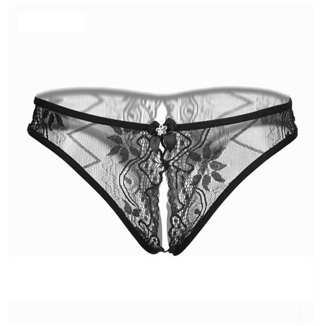 2018summer Women Lady Sexy G Stringpanties Knickers Bikini Lingerie Hollow Flower Bow Knot Lace