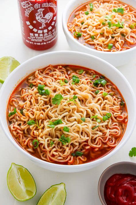 20 Minute Spicy Sriracha Ramen Noodle Soup Video Recipe Baker By