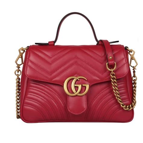 Gucci Handbags Red Leather Ref73299 Joli Closet