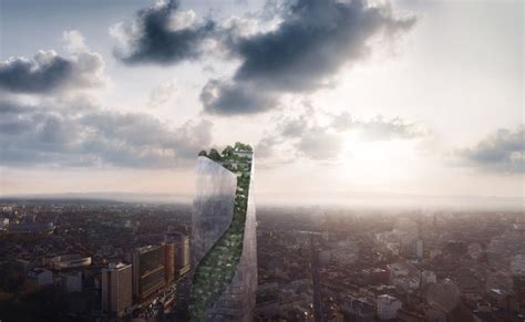 Daniel Libeskind Unveils Twisted Tree Covered Skyscraper For Toulouse