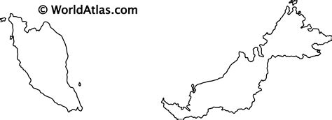 Malaysia Outline Map