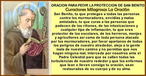 Oraciones para compartir Oración a San Benito pidiendo Protección