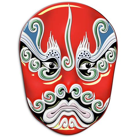 Peking Opera Face Paint Masks Chen Qi T Shirt For Sale By Serge Averbukh