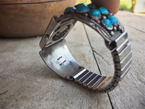 Vintage Turquoise Watch Tips For Women Or Men Navajo Jewelry Native