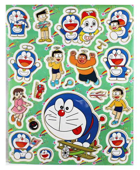 Doraemon And Friends Having Fun Assorted Sticker Set 18 Stickers