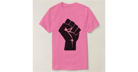 Black Power Fist T Shirt Zazzle