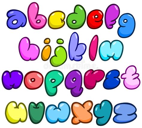Alfabeto De La Burbuja 3d Ilustración Del Vector Ilustración De