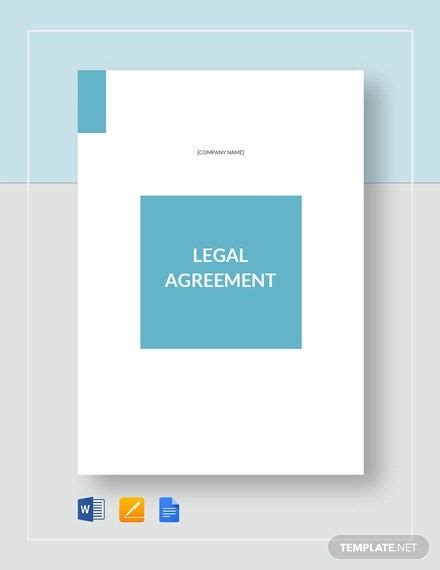 24 Legal Agreement Templates Free Sample Example Format Download
