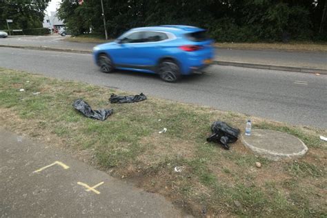 stevenage crash new video shows horror smash that knocked people down liked bowling pins