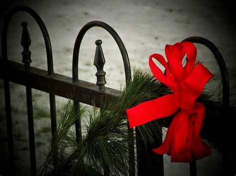 Christmas Fence Photograph By Michael L Kimble Fine Art America