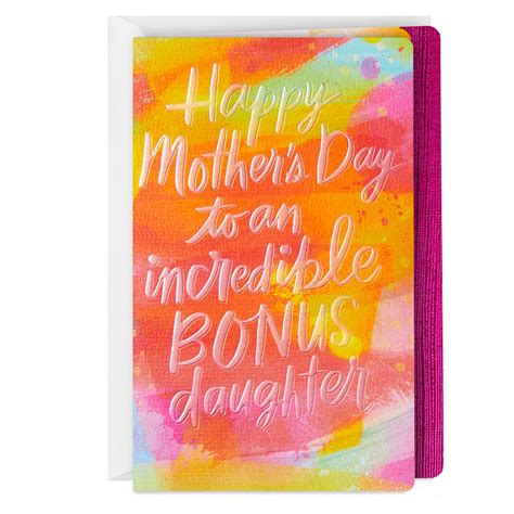 Incredible Bonus Daughter Mothers Day Card For Daughter In Law Greeting Cards Hallmark