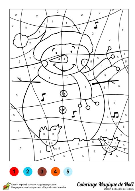 Coloriage Magique Cp Noel  Coloriage Magique