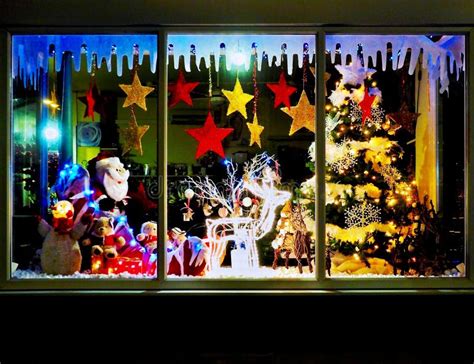 Christmas, shop window stock image. Image of toys, gift  34226115
