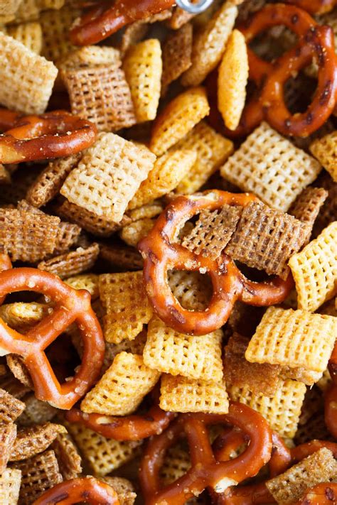 Grandmas Christmas Chex Mix Homemade Chex Mix Recipe