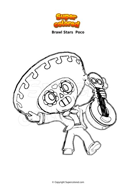 Brawl Stars Penny Coloring Page Coloring Pages