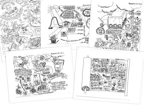 Bible Doodle Study Packet For Revelation 19 22 The Coming Etsy