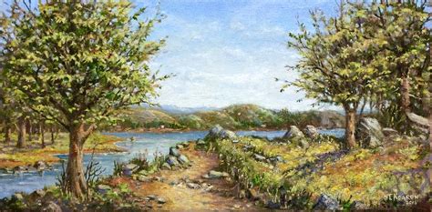 Rocky Landscape Painting By Thomas Kearon Fine Art America