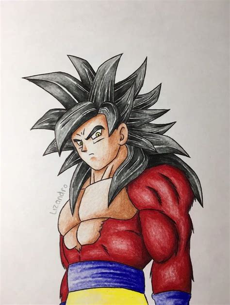 Goku Super Saiyan 4 Sketch At Explore Collection