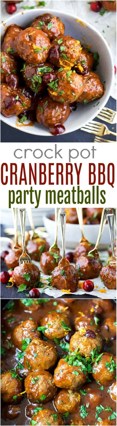 Crockpot Cranberry Bbq Meatballs Recipe Slow Cooker Meatball Recipe