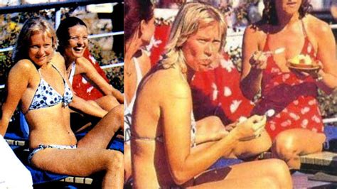 Agnetha Fältskog naked in a swimsuit look at what a cool figure she