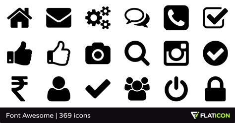 Download Font Awesome +365 free icons (SVG, EPS, PSD, PNG files ...