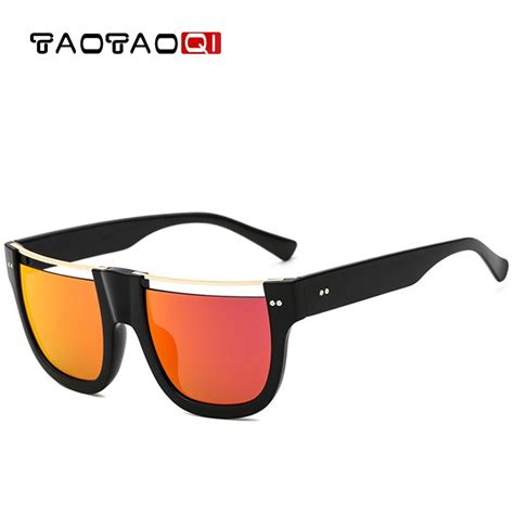 taotaoqi luxury women fashion plastic hollow half frame sunglasses women brand designer rivet