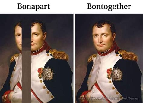 Napoleon Bonapart Name Puns History Jokes Art Memes Classical Art Memes