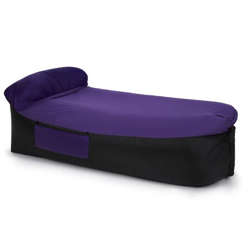 Inflatable Lounger Portable Air Beds Sleeping Sofa Couch For Travelling