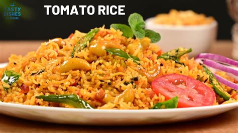 Tomato Rice Easy Lunch Box Recipe One Pot Meal Quick And Easy Rice