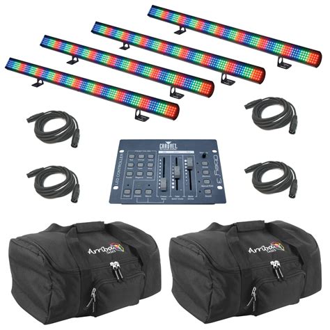 Imagine the house parties you will have with a couple of these spread across the room. (4) Mega Pixel LED Color Mixing Wash American DJ Light Bar ...