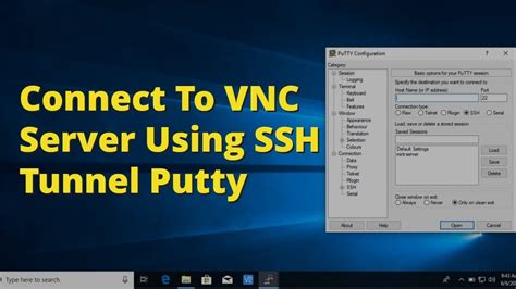 How To Connect To Vnc Server Using Ssh Tunnel With Putty And Port